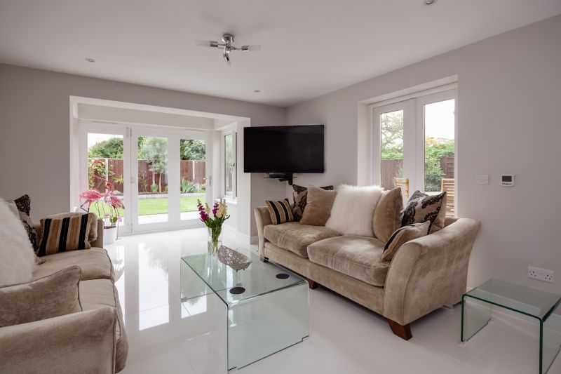 Residential Tile Installation in Living Room